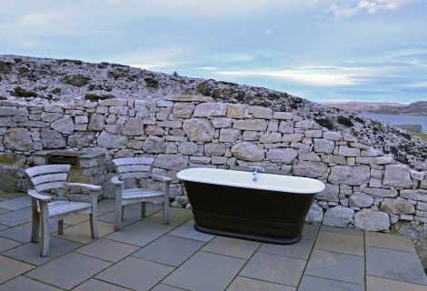 ...outside bath. There is a shower inside of course.