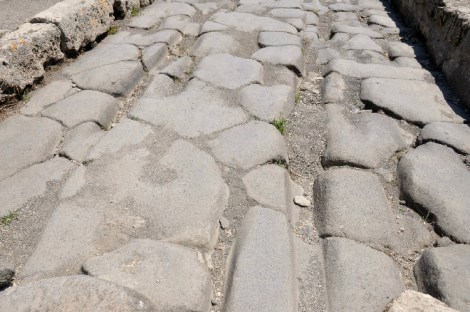 Ruts made by the Roman carts