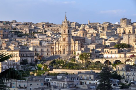 The Duomo in Modica seen from Casa Talia