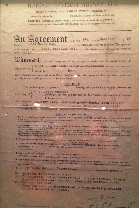 The contract for JHE in 1966...
