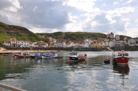 Staithes Harbour today from the breakwater