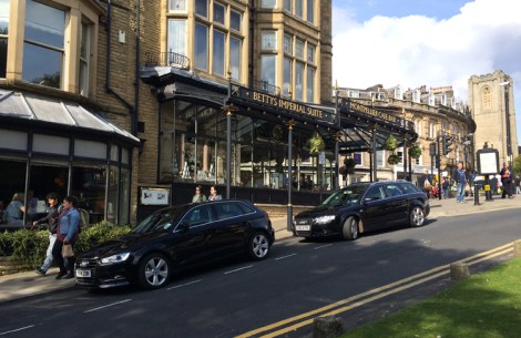 Only cars which match the colour of the shopfront can park outside