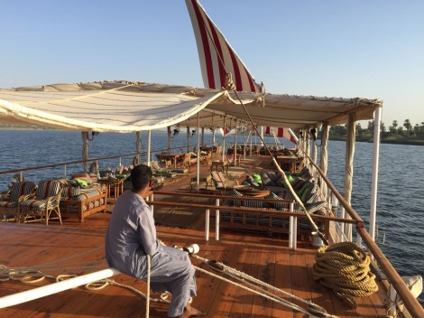 The view from the helm...