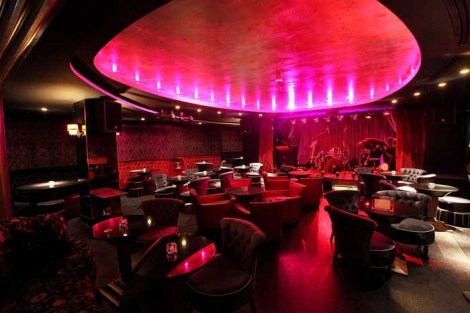 The nightclub in the basement...