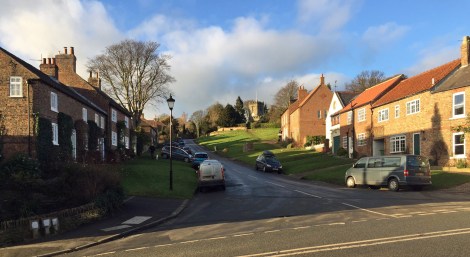 Crayke Village...on a hill!