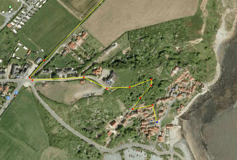 The start from Staithes...