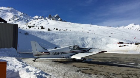 You can arrive at the airport on the slopes...we came by bus