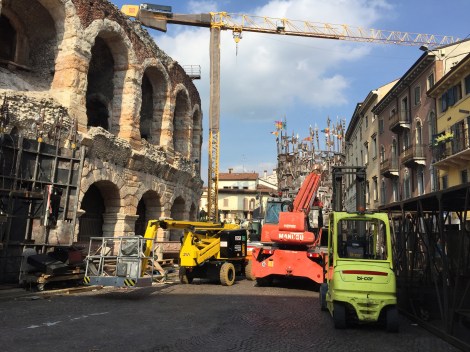 How they get the scenery in and out...