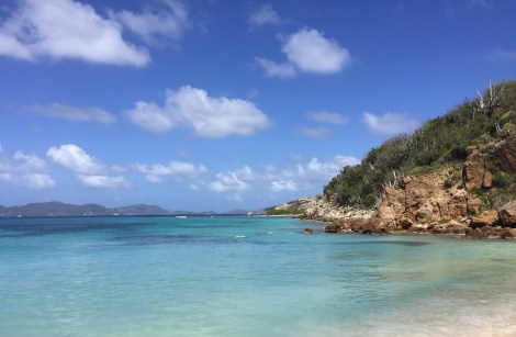 Peter Island beach...