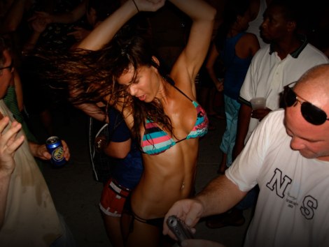 No, we couldn't see anything through the cocoa...